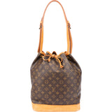 Louis Vuitton Canvas Monogram Sac Noe Grande Shoulder Bag