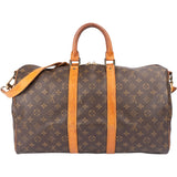 Louis Vuitton Canvas Monogram Keepall 45 Bandouliere
