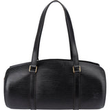 Louis Vuitton Noir Epi Leather Soufflot Handbag