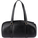 Louis Vuitton Noir Epi Leather Soufflot Handbag