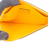 Louis Vuitton Yellow Epi Leather Neverfull Pochette Accessoire Clutch