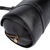 Louis Vuitton Noir Epi Leather Soufflot Handbag
