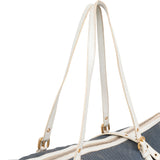 Prada Blue Jacquard City Shoulder Bag