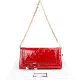 Gucci Patent Leather GG Monogram Shoulder Bag