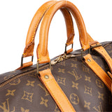 Louis Vuitton Canvas Monogram Keepall 55 Bandouliere