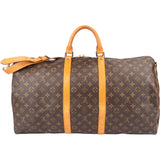 Louis Vuitton Canvas Monogram Keepall 55 Bandouliere