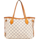 Louis Vuitton Damier Azur Monogram Neverfull PM Hanbag