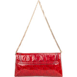 Gucci Patent Leather GG Monogram Shoulder Bag