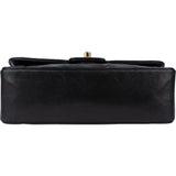 Chanel Quilted Lambskin 24K Gold Single Flap Crossbody Bag