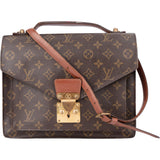 Louis Vuitton Canvas Monogram Monceau Handbag