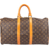 Louis Vuitton Canvas Monogram Keepall 45