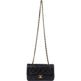 Chanel Quilted Lambskin 24K Gold Single Flap Crossbody Bag