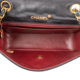Chanel Quilted Lambskin 24K Gold Single Flap Crossbody Bag