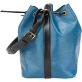 Louis Vuitton Bleu Bicolor Epi Leather Sac Noe Petit Shoulder Bag