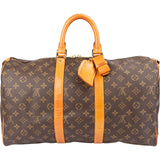 Louis Vuitton Canvas Monogram Keepall 45