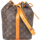 Louis Vuitton Canvas Monogram Sac Noe Petit Shoulder Bag