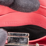 Fendi Pink Leather Crystal Micro Peekaboo Handbag