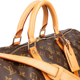 Louis Vuitton Canvas Monogram Keepall 55 Bandouliere
