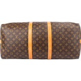 Louis Vuitton Canvas Monogram Keepall 55 Bandouliere