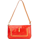 Louis Vuitton Red Vernis Monogram Mallory Shoulder Bag