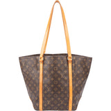 Louis Vuitton Canvas Monogram Sac Shopper Shoulder Bag