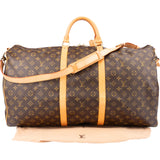 Louis Vuitton Canvas Monogram Keepall 60 Bandouliere