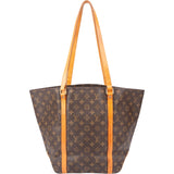 Louis Vuitton Canvas Monogram Sac Shopper Shoulder Bag