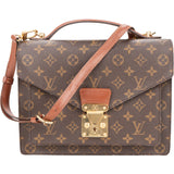 Louis Vuitton Canvas Monogram Monceau Handbag