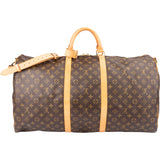 Louis Vuitton Canvas Monogram Keepall 60 Bandouliere