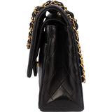 Chanel Quilted Lambskin 24K Gold Double Flap Crossbody Bag