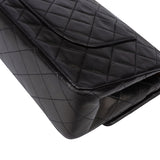 Chanel Quilted Lambskin 24K Gold Double Flap Crossbody Bag