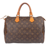 Louis Vuitton Canvas Monogram Speedy 30 Handbag