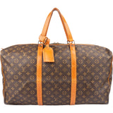 Louis Vuitton Canvas Monogram Sac Souple 55 Travel Bag
