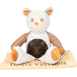 Louis Vuitton Leather Canvas Monogram Teddy Bear