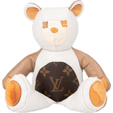 Louis Vuitton Leather Canvas Monogram Teddy Bear
