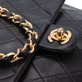 Chanel Quilted Lambskin 24K Gold Single Flap Crossbody Bag