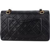 Chanel Quilted Lambsbkin 24K Gold Small Double Flap Crossbody Bag