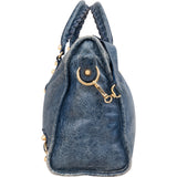 Balenciaga Blue Leather City Handbag