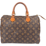 Louis Vuitton Canvas Monogram Speedy 30 Handbag