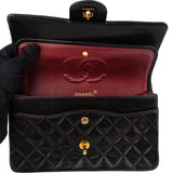 Chanel Quilted Lambskin 24K Gold Double Flap Crossbody Bag