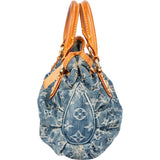Louis Vuitton Denim Monogram Pleaty Handbag