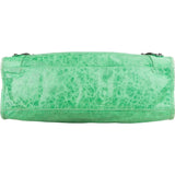 Balenciaga Green Leather City Handbag
