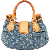 Louis Vuitton Denim Monogram Pleaty Handbag