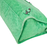 Balenciaga Green Leather City Handbag
