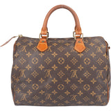 Louis Vuitton Canvas Monogram Speedy 30 Handbag
