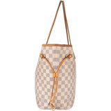 Louis Vuitton Damier Azur Monogram Neverfull MM Handbag