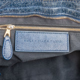 Balenciaga Blue Leather City Handbag