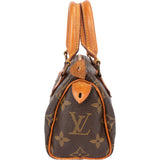 Louis Vuitton Monogram Canvas Mini Speedy Crossbody Handbag