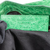 Balenciaga Green Leather City Handbag