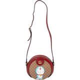 Gucci Monogram GG Supreme x Limited Fujiko Pro Doraemon Round Small Crossbody Bag